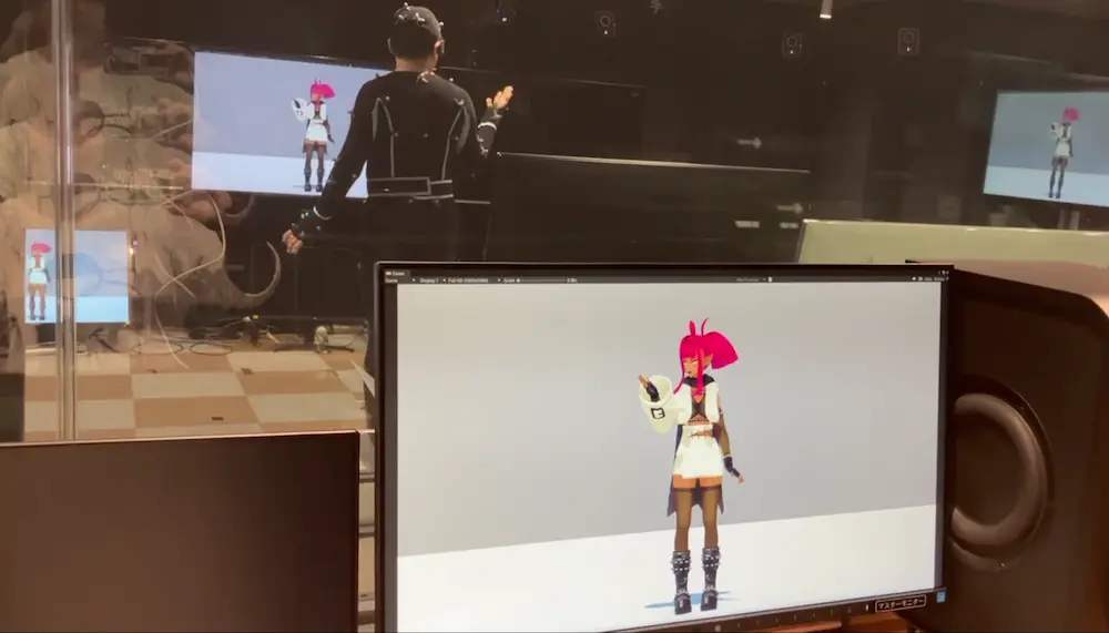 バーチャルプロダクション撮影の様子